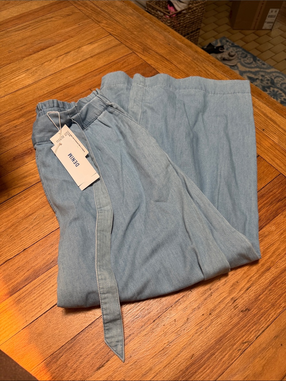 Denim Light Blue women’s Casual Pants
